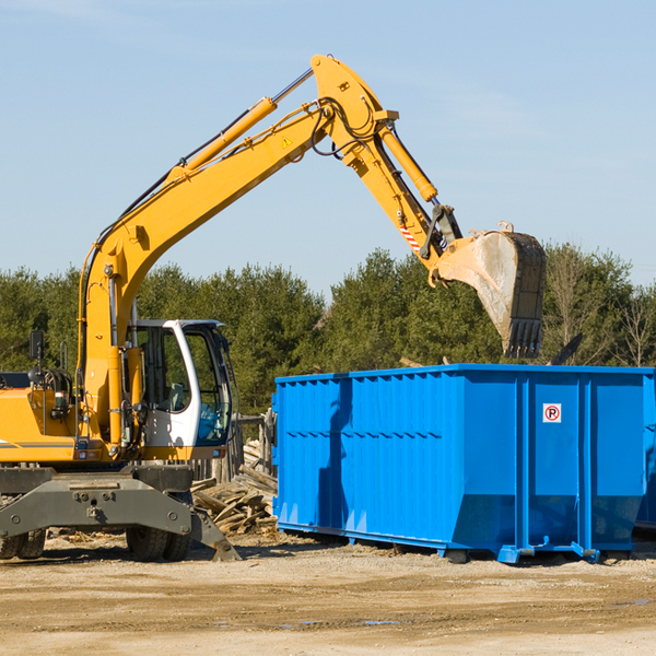 can i pay for a residential dumpster rental online in Villas FL